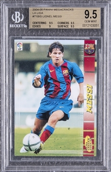 2004-05 Panini Megacracks La Liga #71BIS Lionel Messi Rookie Card – BGS GEM MINT 9.5